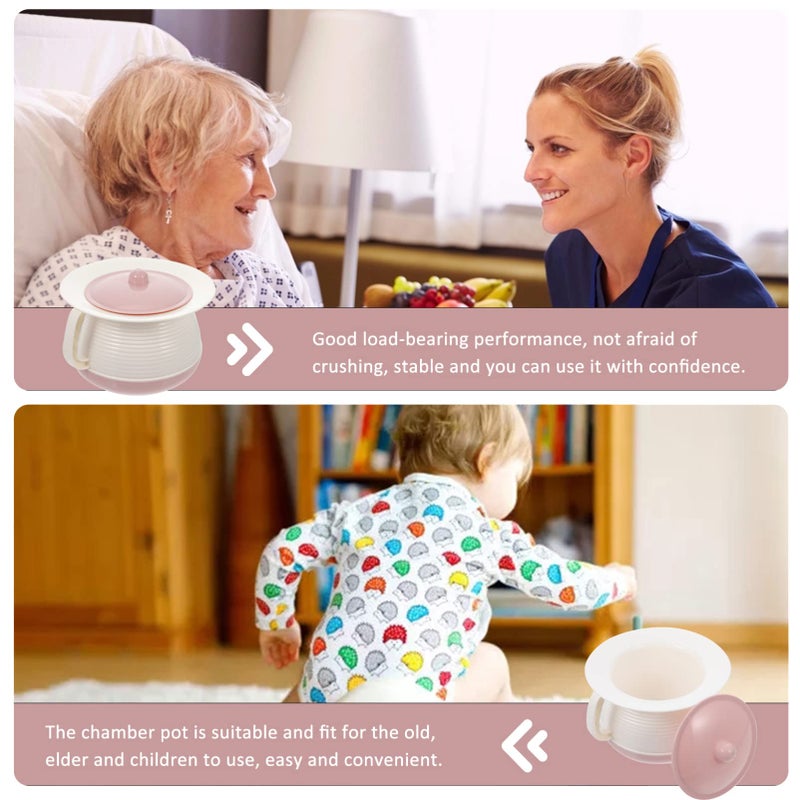 Portable Female Urinal Bedside Toilet Bottle with Lid Travel Spittoon Easy to Use - Image 3