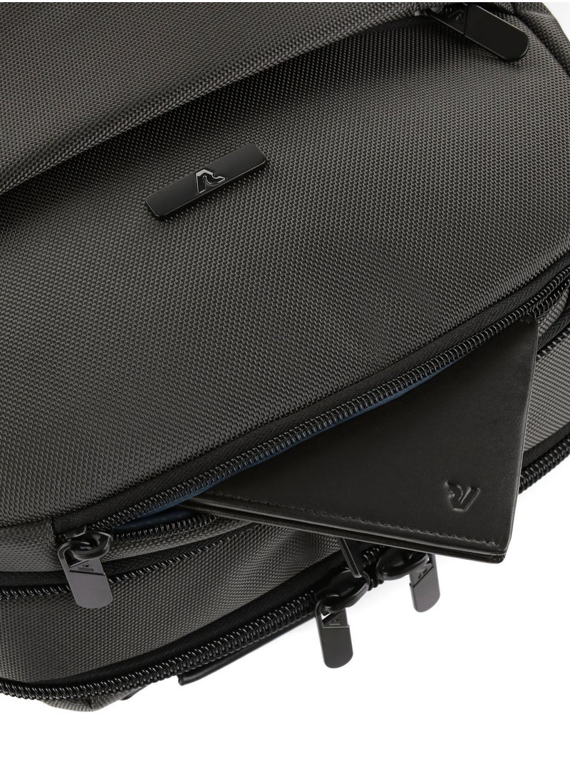 RONCATO - Roncato fabric Backpack Laptop Travel Bag Size 15.6 Inch Antracite - Image 1