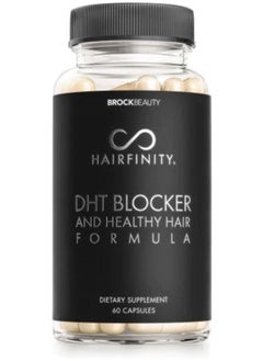 Hairfinity Anti-DHT Capsules, Healthy Hair Formula - Hair Growth Supplement Enriched with Saw Palmetto, Biotin and Vitamins to Stop Hair Loss and Regrowth, Vegetarian Product (60 Veggie Caps)
