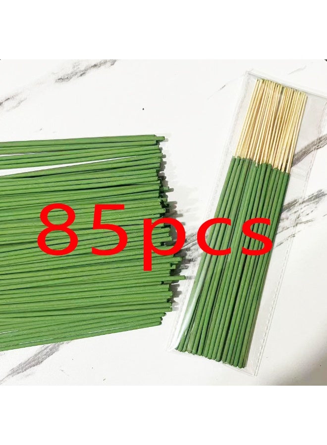 22cm Citronella Lemongrass Bamboo Incense, Outdoor Camping Mosquito Repellent Incense (85 Count in a Transparent Bag)  - Image 1
