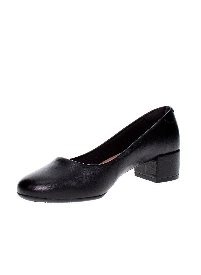 Beira Rio Beira Rio Ladies Mid Heel Shoes Black | Made In Brazil  - Image 2