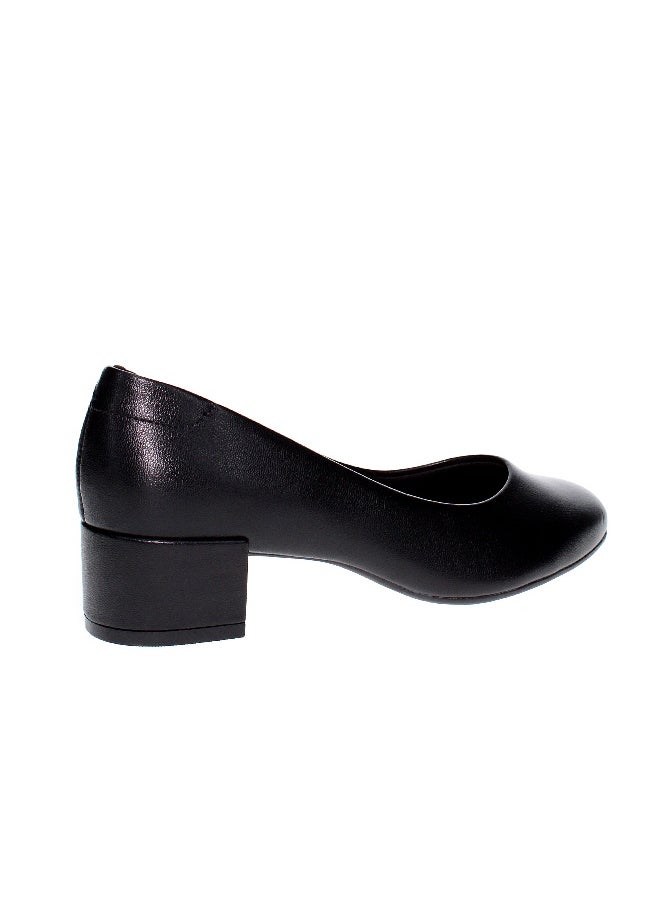 Beira Rio Beira Rio Ladies Mid Heel Shoes Black | Made In Brazil  - Image 1
