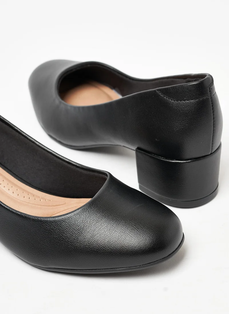 Beira Rio Black Mid Heels Shoes for Women – Classic Mid Heel Pumps for Girls & Ladies Office Wear for Women | Best Price UAE