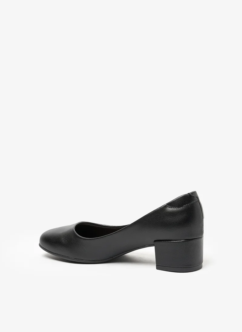 Beira Rio Black Mid Heels Shoes for Women – Classic Mid Heel Pumps for Girls & Ladies Office Wear for Women | Best Price UAE