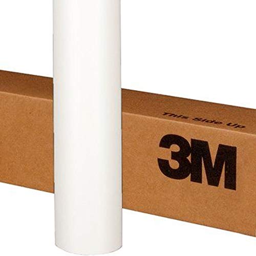 3M 1080 M10 MATTE WHITE 5ft x 1ft (5 Sq/ft) Car Wrap Vinyl Film - Image 1