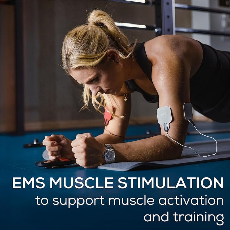 Beurer EM 59 Digital TENS/EMS Device with Heat | 4-in-1 Stimulation Device for Pain Therapy Muscle Stimulation | 4 Electrodes, 70 Programmes and 50 intensity levels | 5 Years Warranty - Image 4