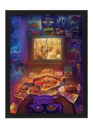 Digital Wall Art Poster Frame Retro Game Nintendo Game Cube Controller 21X30 cm - pzsku/ZB4C0255214A99B2EF5ABZ/45/_/1657015769/f5cc2cf8-d2fa-4af3-b52b-904968775855
