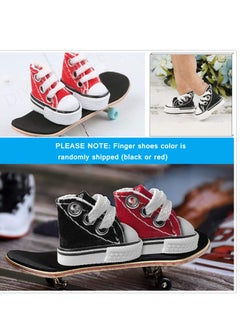 Excefore Finger Skateboard, Skateboard Accessories Tools Set, Mini Toys Kits, Doll Breakdance Mini Cloth Shoes, Pressure Gifts for Children Teens Adults, for Kids Party Favor  - Image 5