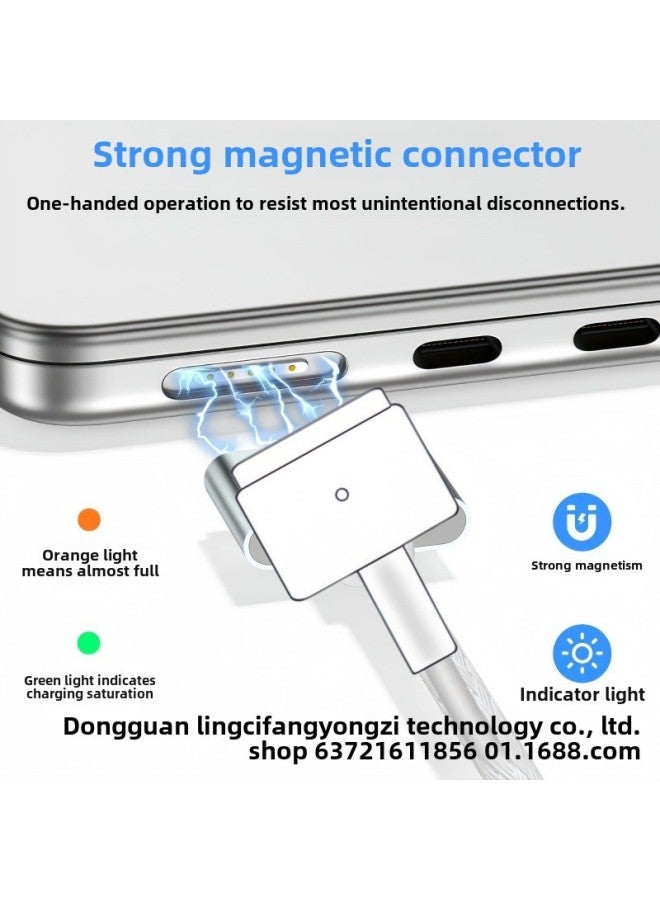 Apple Magsafe3 Magnetic Line 140W Fast Charge Mac Data Line Type-c Applicable To Notebooks-Color:White  - Image 3