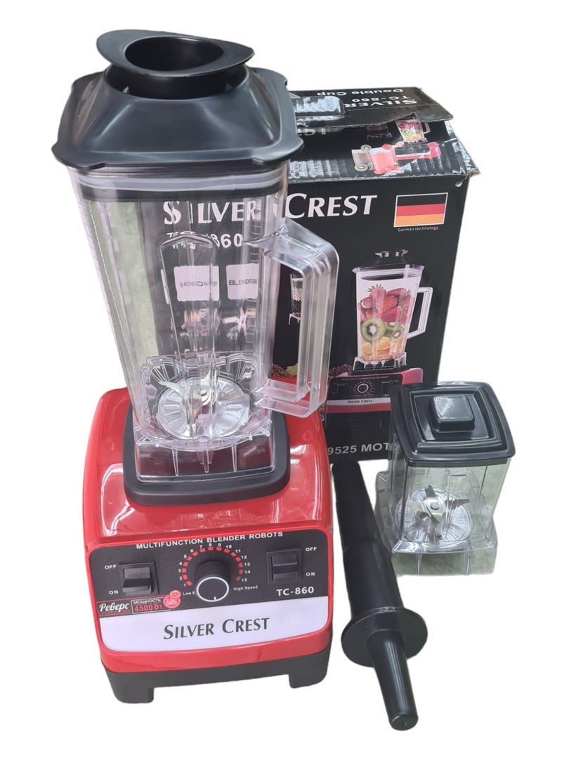 SILVER CREST Blender 2 in 1 Professional Copper 9525 Motor Heavy Duty 4500W  - Image 1