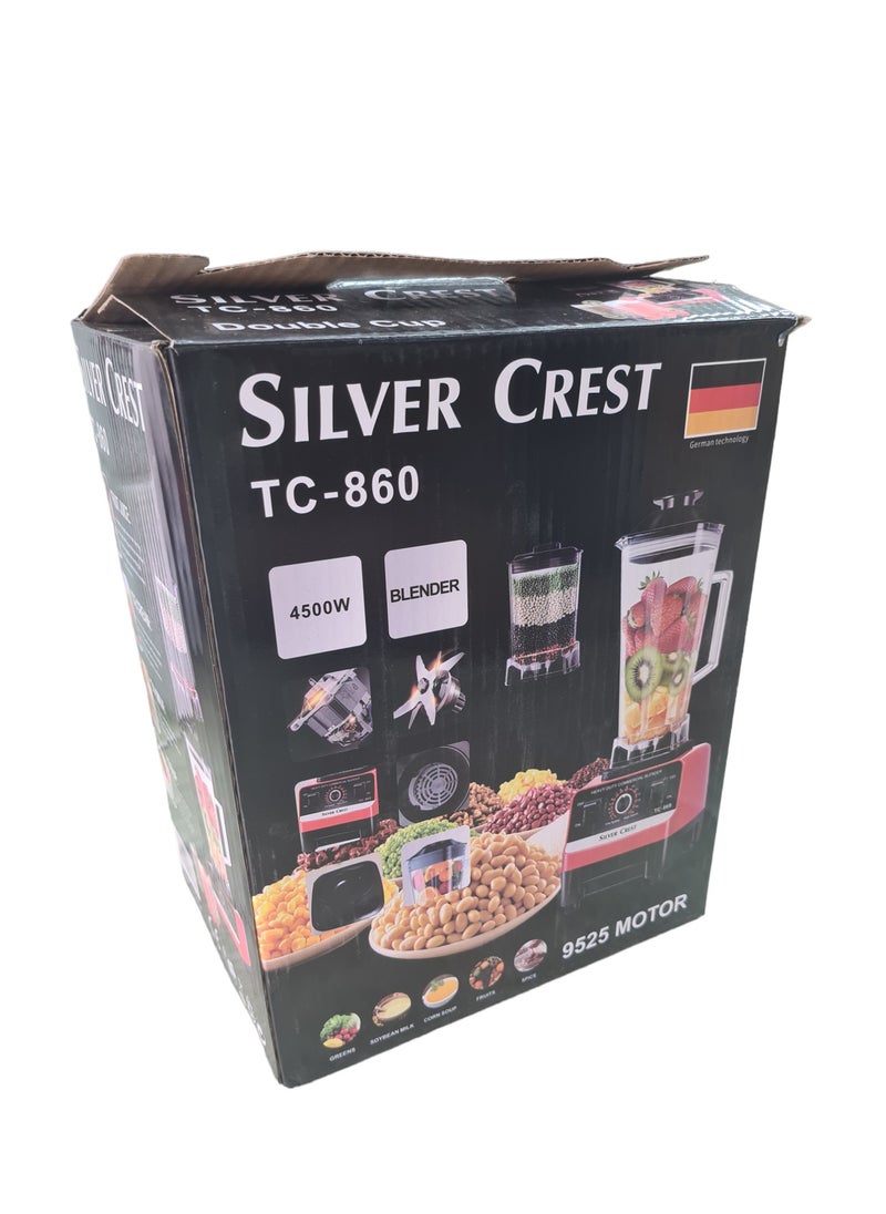 SILVER CREST Blender 2 in 1 Professional Copper 9525 Motor Heavy Duty 4500W  - Image 2