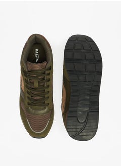 Dash Men's Colourblock Sports Shoes with Lace-Up Closure  - Image 3