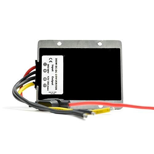 MGGi DC Converter Regulator 36V 48V Step Down to 12V 30A 360W, Waterproof Big-Size Voltage Reducer, High-Power Power Supply Module Buck Transformer, for Golf Cart, forklifts, Car - Image 4