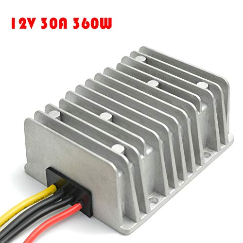 MGGi DC Converter Regulator 36V 48V Step Down to 12V 30A 360W, Waterproof Big-Size Voltage Reducer, High-Power Power Supply Module Buck Transformer, for Golf Cart, forklifts, Car - Image 2