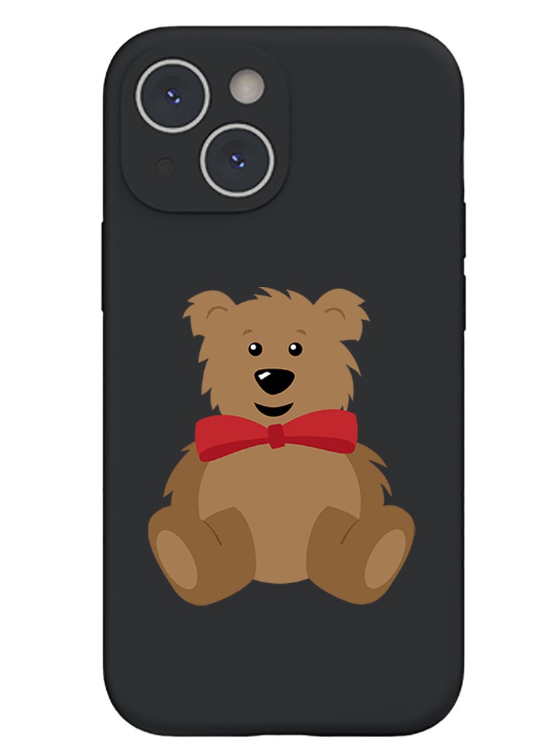 Theodor Protective Slim Fit Case Liquid Silicone Cover with Full Body Protection Anti-Scratch Shockproof Case For iPhone 14 Black  - Trust in the lord with all your heart white copy - Image 1