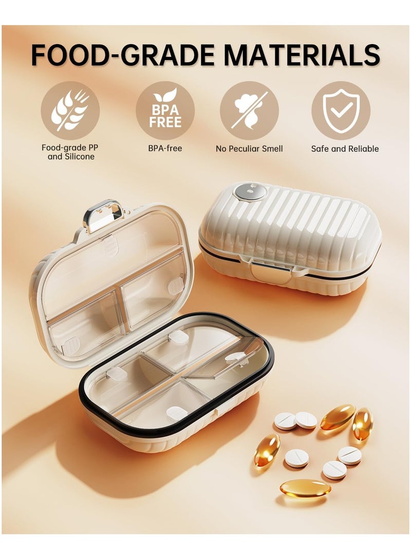 Weekly Daily Travel Pill Organizer, Small Pill Box 7 day Pocket Pharmacy, Portable Pill Case for Pocket Purse, Travel Size Pill Container Holder, Medicine Organizer Box for Vitamins, Fish Oil (1 Pack) - Image 5