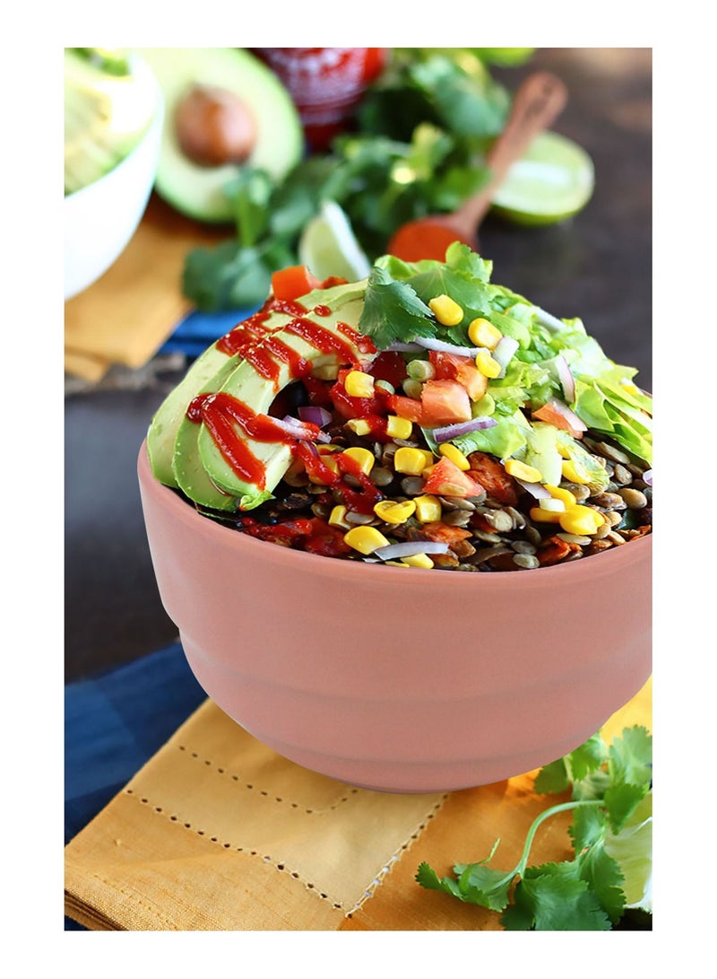 MODA CUCINA وعاء نباتي ميلامين مات - وردي، 11 سم - Image 2