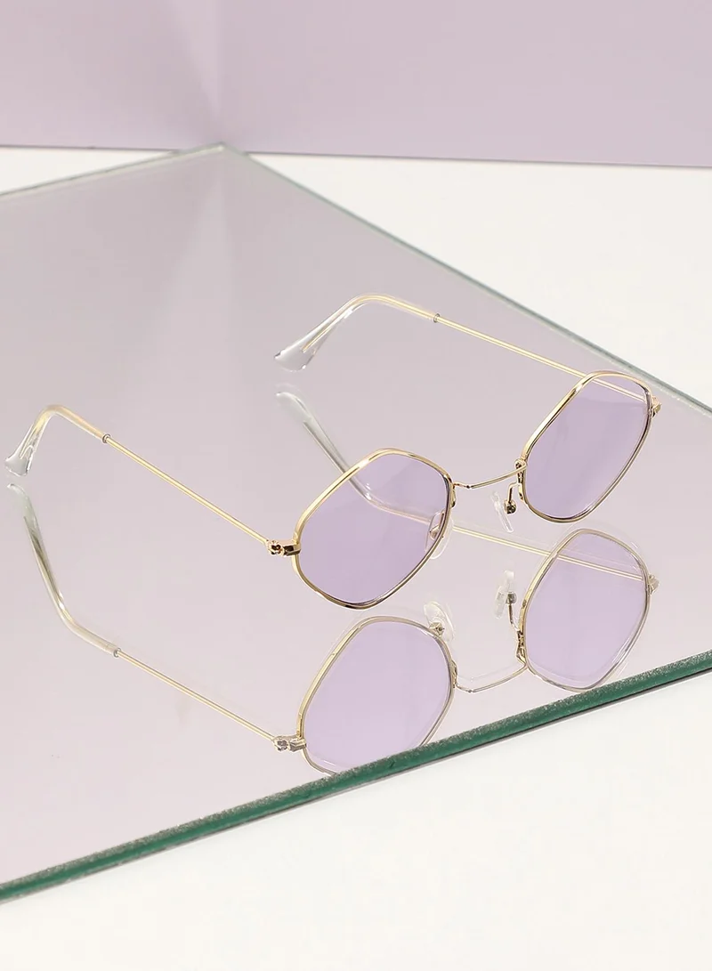 Haute Sauce Frame Lavender Retro Sunglass