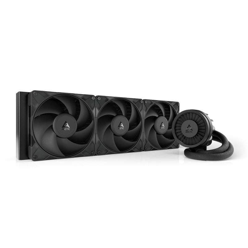 ARCTIC Liquid Freezer III Pro 420 - AIO CPU Cooler, 3 x 140 mm Water Cooling, 38 mm Radiator, PWM Pump, VRM Fan, AMD AM5/AM4, Intel LGA1851/1700 Contact Frame - Black - Image 1