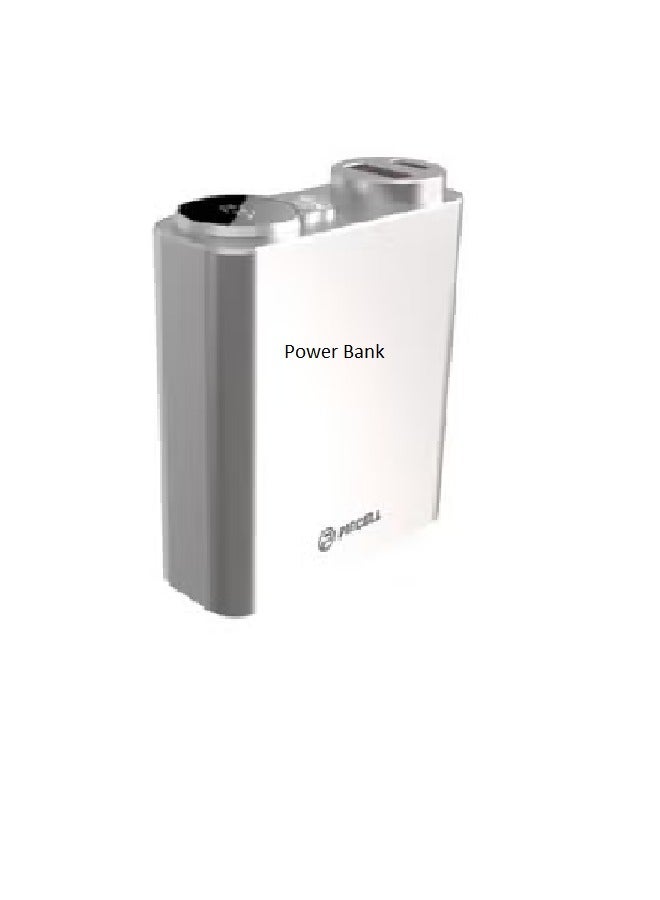 بايسيل باور بانك صغير بسعة 20000 مللي أمبير وقوة 22.5 واط من العلامة التجارية الأمريكية Piecell، مثالي لمرافقتك في جميع رحلاتك، حيث يتميز بتصميم عصري وحجم مناسب للحمل والاستخدام في أي مكان.