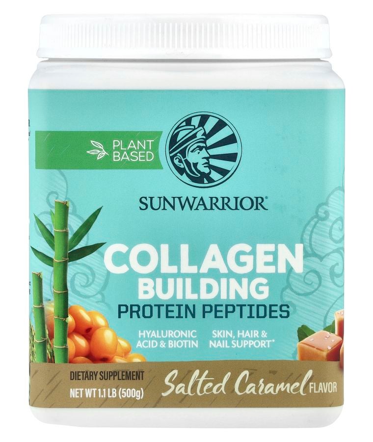 Sunwarrior Collagen Building Protein Peptides Salted Caramel 1.1 lb (500 g)