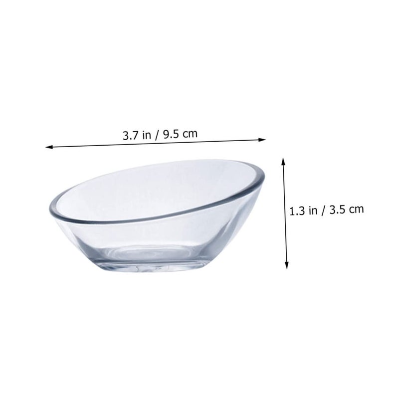 2pcs Clear Glass Sauce Dishes for Dipping Sauces Condiments and Appetizers - Image 3