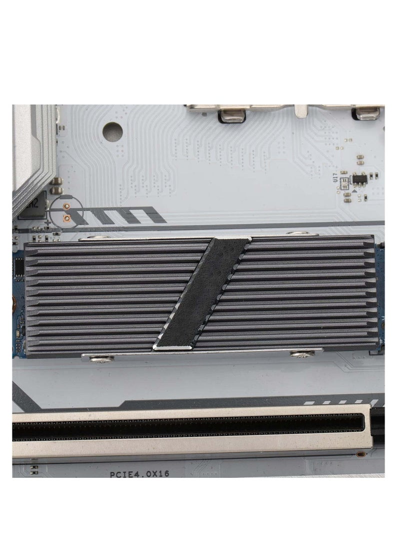 TR-M.2 2280 Type A G 2280 heatsink for SSD Cooling M.2 2280 heatsink Cooler, with 2 Thermal Conductivity, Desktop High Performance SSD Cooler (Gray) - Image 4