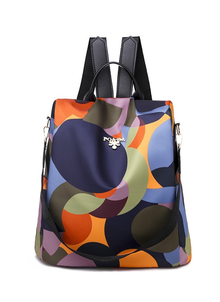 Mark Fairwhale New Korean Casual Versatile Contrasting Color Backpack 