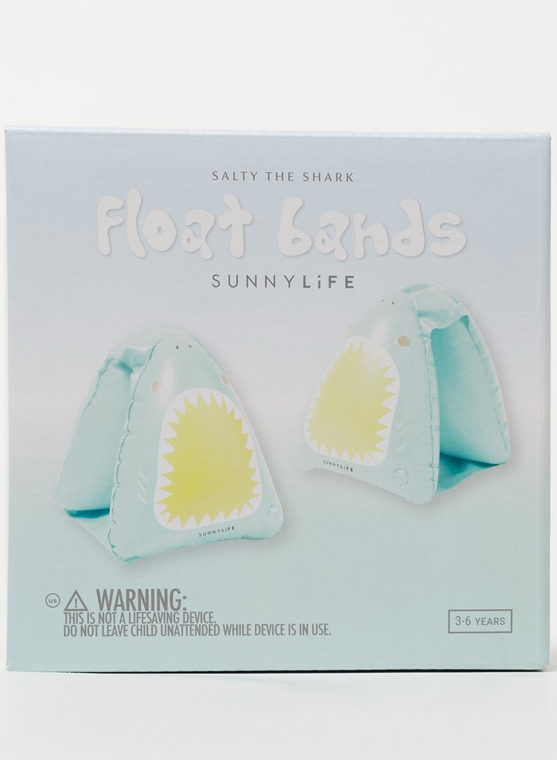 SUNNY LIFE Salty the Shark Float Bands – Aqua Edition | Kids Swim Arm Bands | Inflatable Pool Floaties | Water Safety for Beginners | Summer Swim Accessories - Image 4