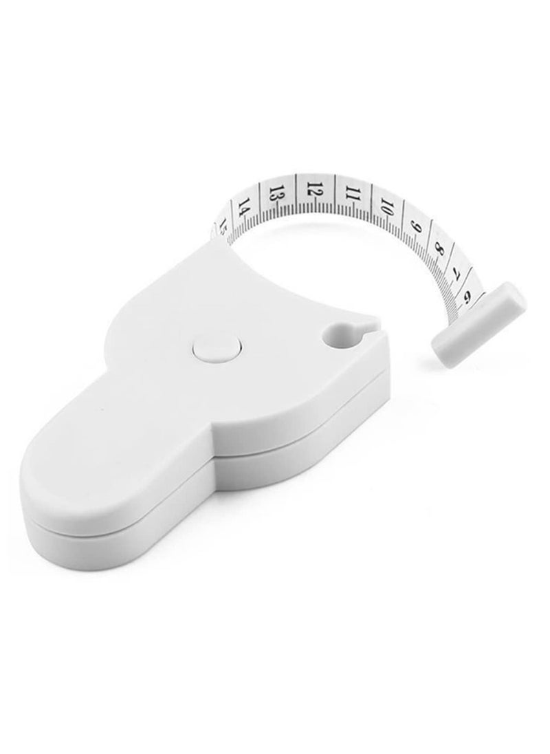 Generic - Body Tape Measure 150cm Accurate Fitness Body Tape Measuring Waist Retractable Ruler (White) - Image 1