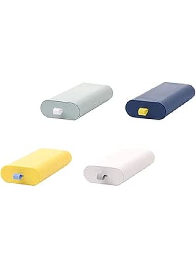 4Pcs Multi Color Under Desk Drawer Organizers Pull Out Storage Boxes With Adhesive - Image 1