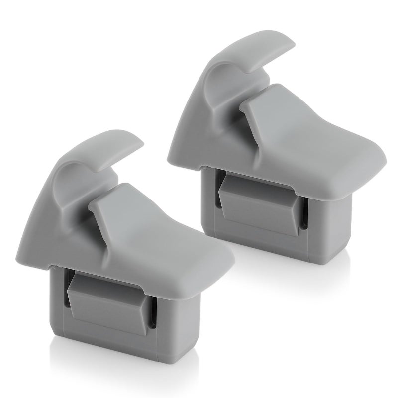 GoaMotors 2pcs Grey Sun Visor Holder Clip MR654343 For Mitsubishi Lancer Outlander Sport ASX Car Sun Visor Hook Clip Bracket Hanger for mitsubishi lancer sun visor clip