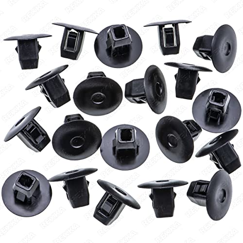Rexka 20pcs Fender Liner Mud Guard Retainer Clip Grommet Retainer 90682-SEA-003 Compatible with Honda Acura Accord Civic CR-V Fit Odyssey CR-Z ILX MDX RDX TL - Image 1