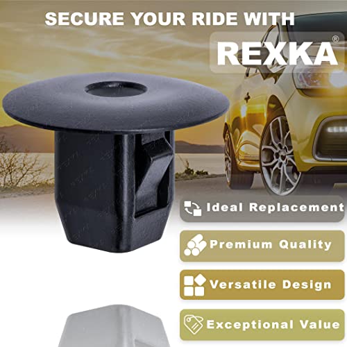 Rexka 20pcs Fender Liner Mud Guard Retainer Clip Grommet Retainer 90682-SEA-003 Compatible with Honda Acura Accord Civic CR-V Fit Odyssey CR-Z ILX MDX RDX TL - Image 4