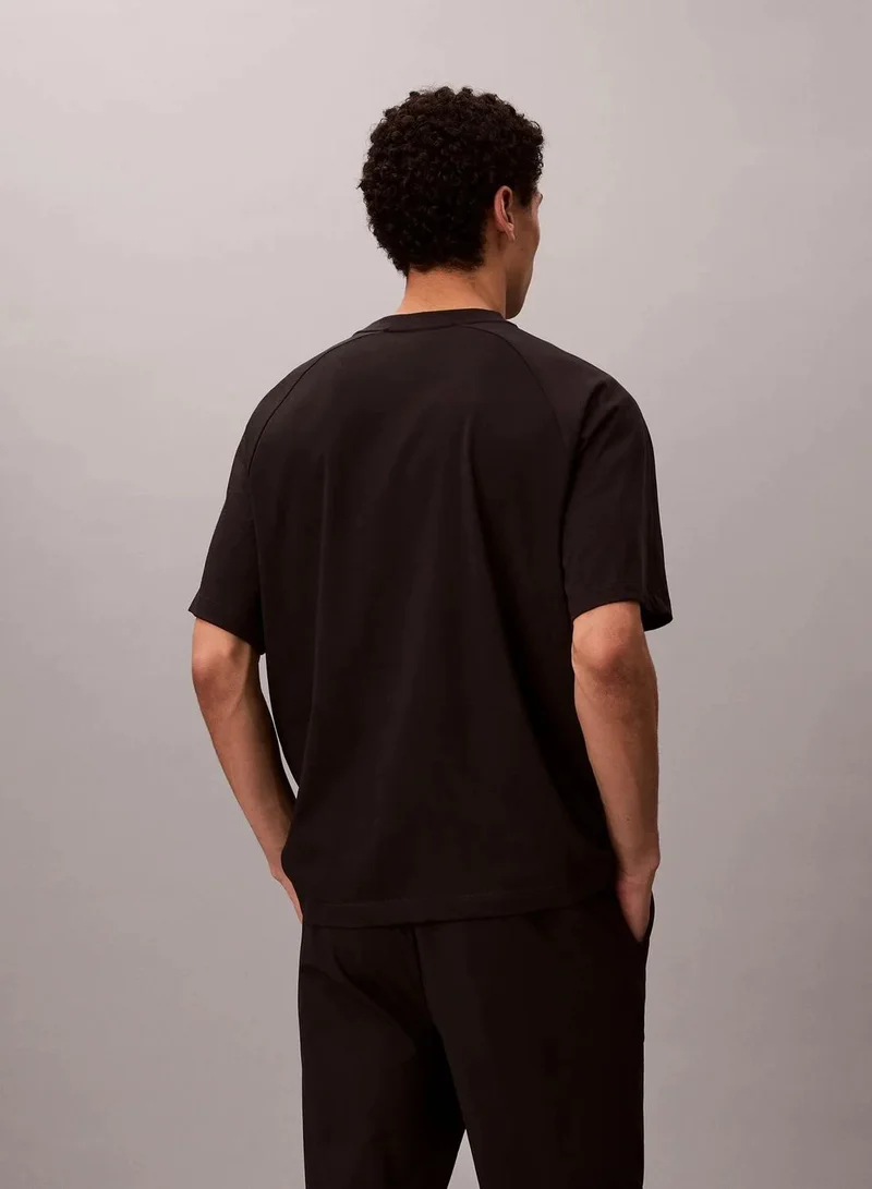 Calvin Klein Black Performance Cotton Blend Gym T-Shirt for Men | Best Price UAE