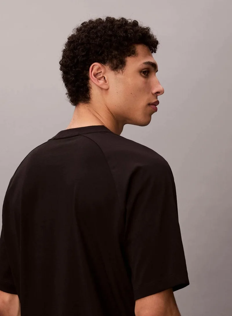 Calvin Klein Black Performance Cotton Blend Gym T-Shirt for Men | Best Price UAE