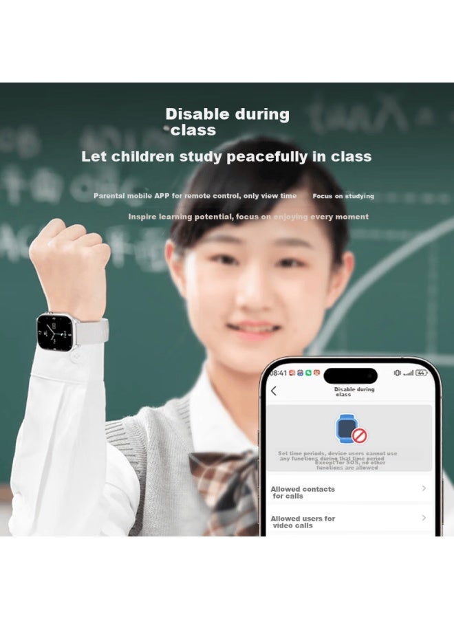 Aborni [no Games In Class] Children's Smarch, 5g Full Network Compatible, Sim Card Slot, Hd Video, Long Battery Life, Positioning, Payment Function, Waterproof, For Primary And Secondary School Students, Boys And Girls - Image 4