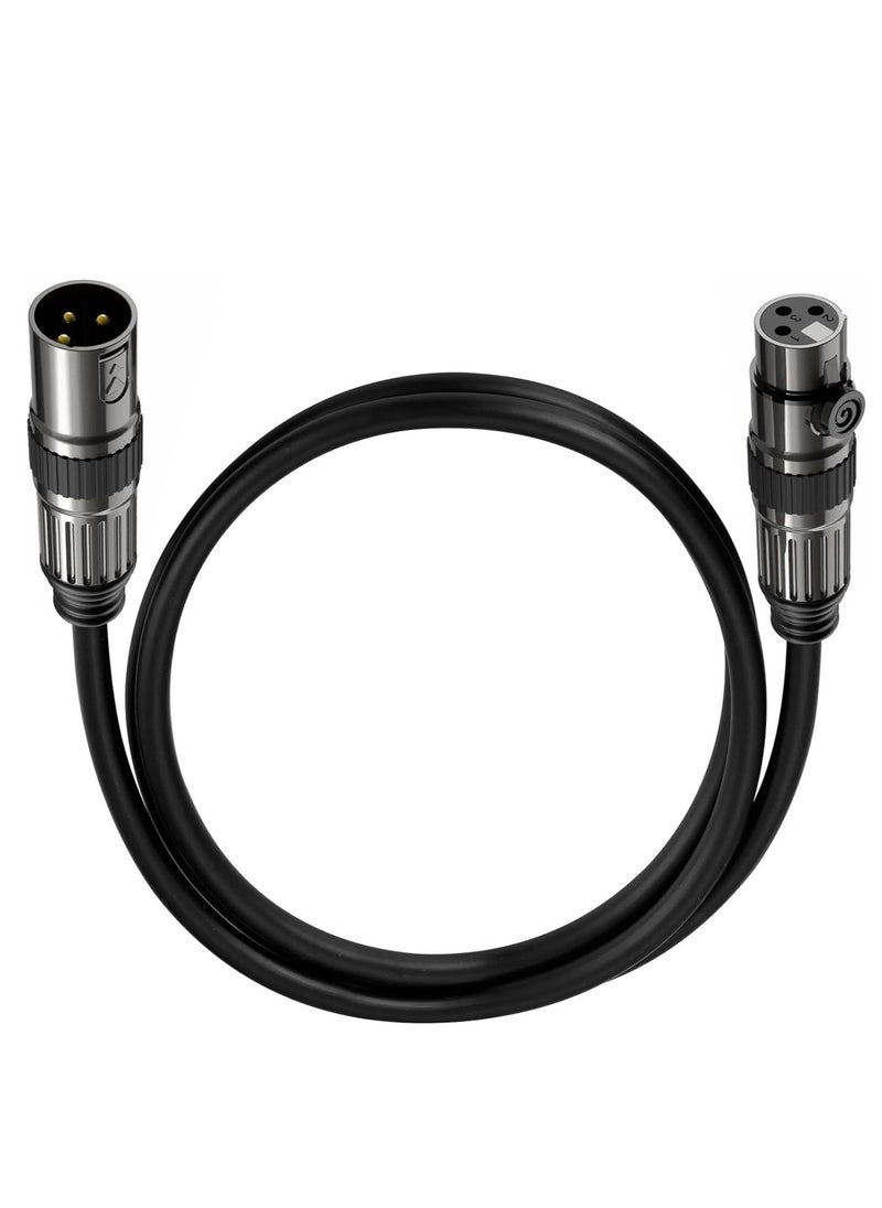 VICTGOAL XLR Microphone Cables, Oxygen-Free Copper 3-Pin Male to Female Microphone Cable for Speaker, PA System, Podcast Audio Mixer, Studio Monitors, Audio Recording and More（1M/3M/5M）  - Image 1