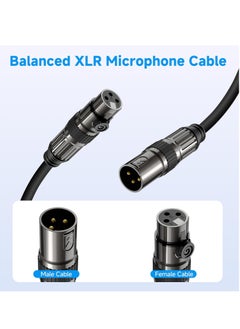 VICTGOAL XLR Microphone Cables, Oxygen-Free Copper 3-Pin Male to Female Microphone Cable for Speaker, PA System, Podcast Audio Mixer, Studio Monitors, Audio Recording and More（1M/3M/5M）  - Image 5
