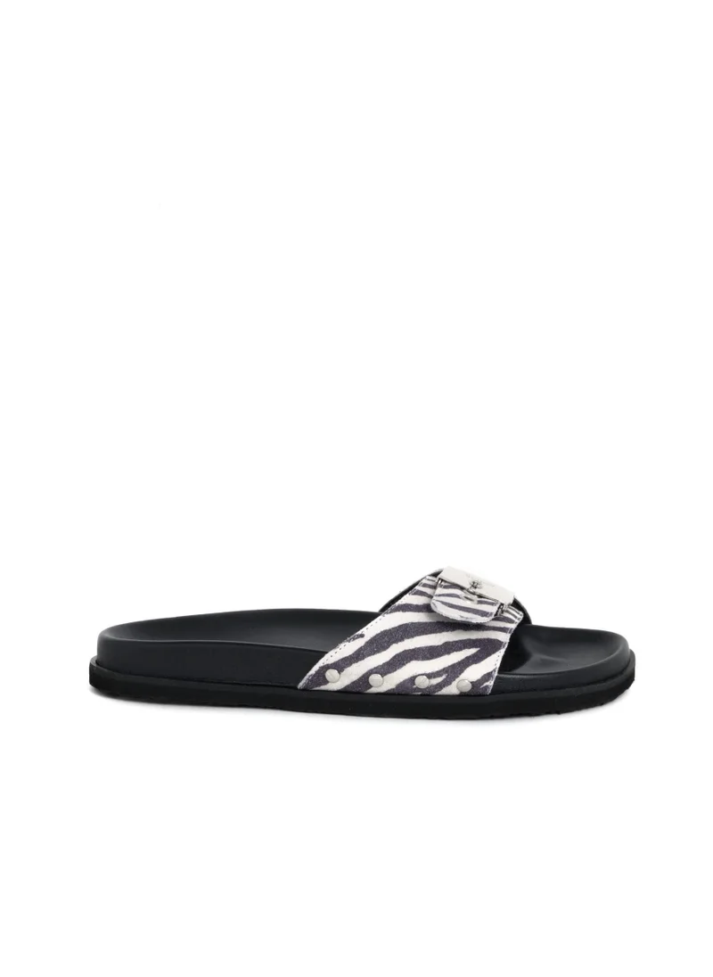 Scholl MULES BLACK/WHITE PESCURA ANNE