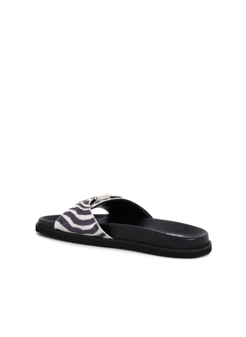 Scholl MULES BLACK/WHITE PESCURA ANNE