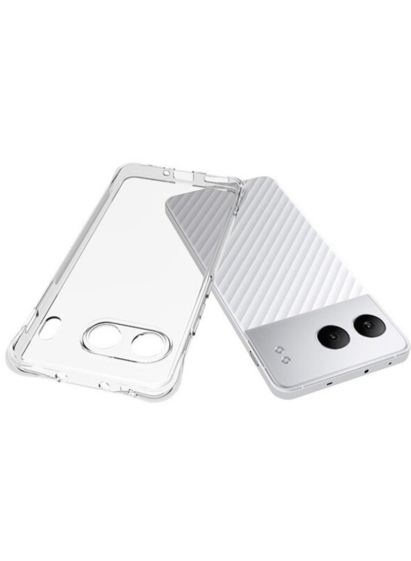 [1+2 مجموعات] لغطاء و واقي شاشة OnePlus Nord 4 5G غطاء TPU رقيق مضاد للصدمات مع وسادة هوائية [غير سهل الاصفرار]