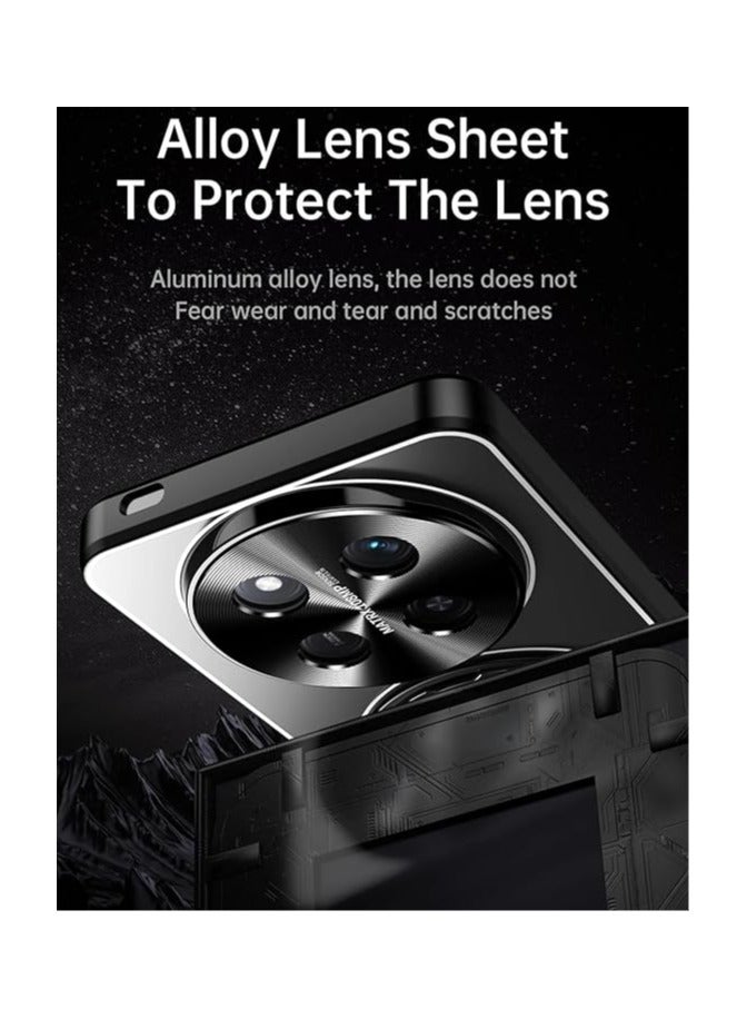 Case Compatible with Honor X9c 5G/X60 Pro, Metal Matte Case 【Compatible with Mag-Safe】, Camera Lens Protection Shockproof Slim Phone Case Cover with 360 Rotatable Ring Stand - Image 3