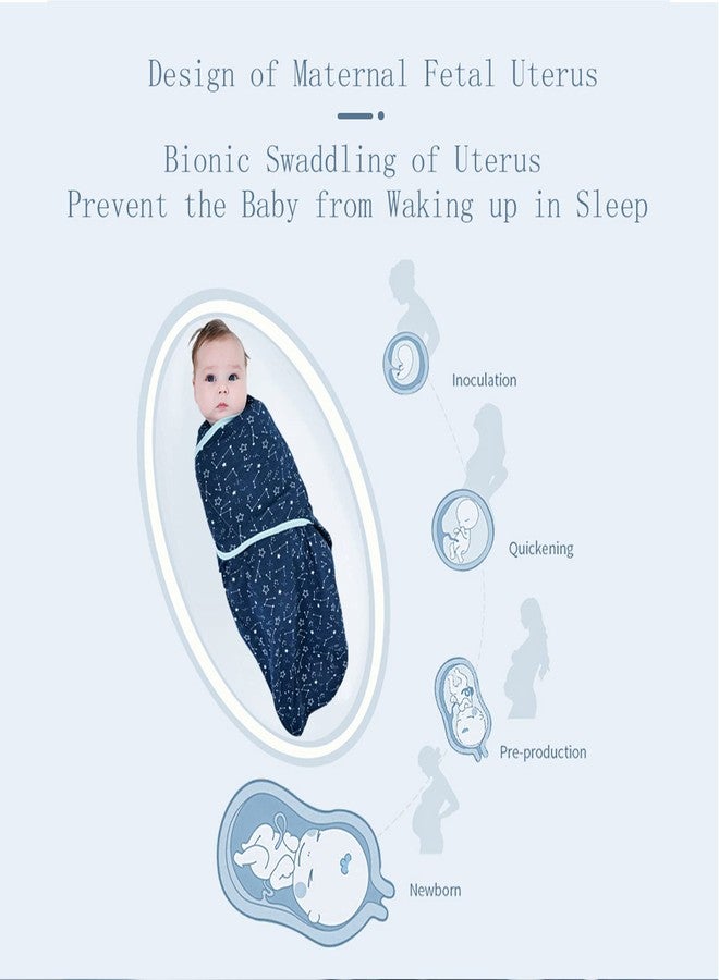 insular Baby Swaddle Sacks, Swaddle Blanket for Newborn and Infant, Adjustable Velcro Set for Boy and Girl, Soft Cotton Baby Sleep Sack 3 Pack (Space, Small(0-3M)) - Image 2
