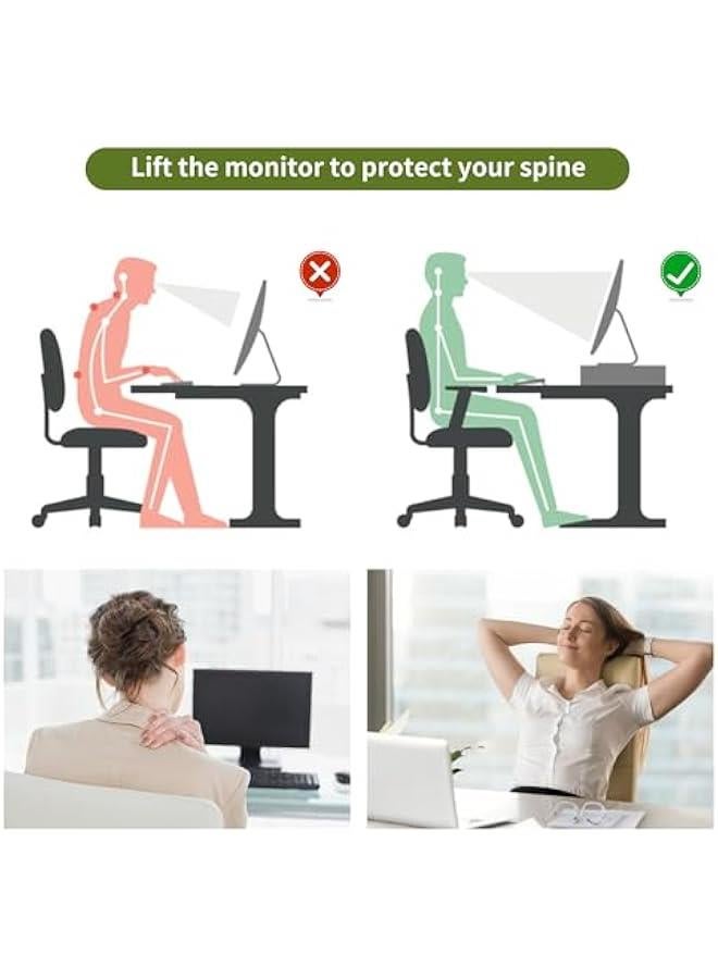 Arabest Desk Organizers and Accessories, Monitor Stand with Drawer and 2 Pen Holder, Purple Desk Accessories, Computer Stand Suitable for Offices and Dormitories (Purple) - Image 2