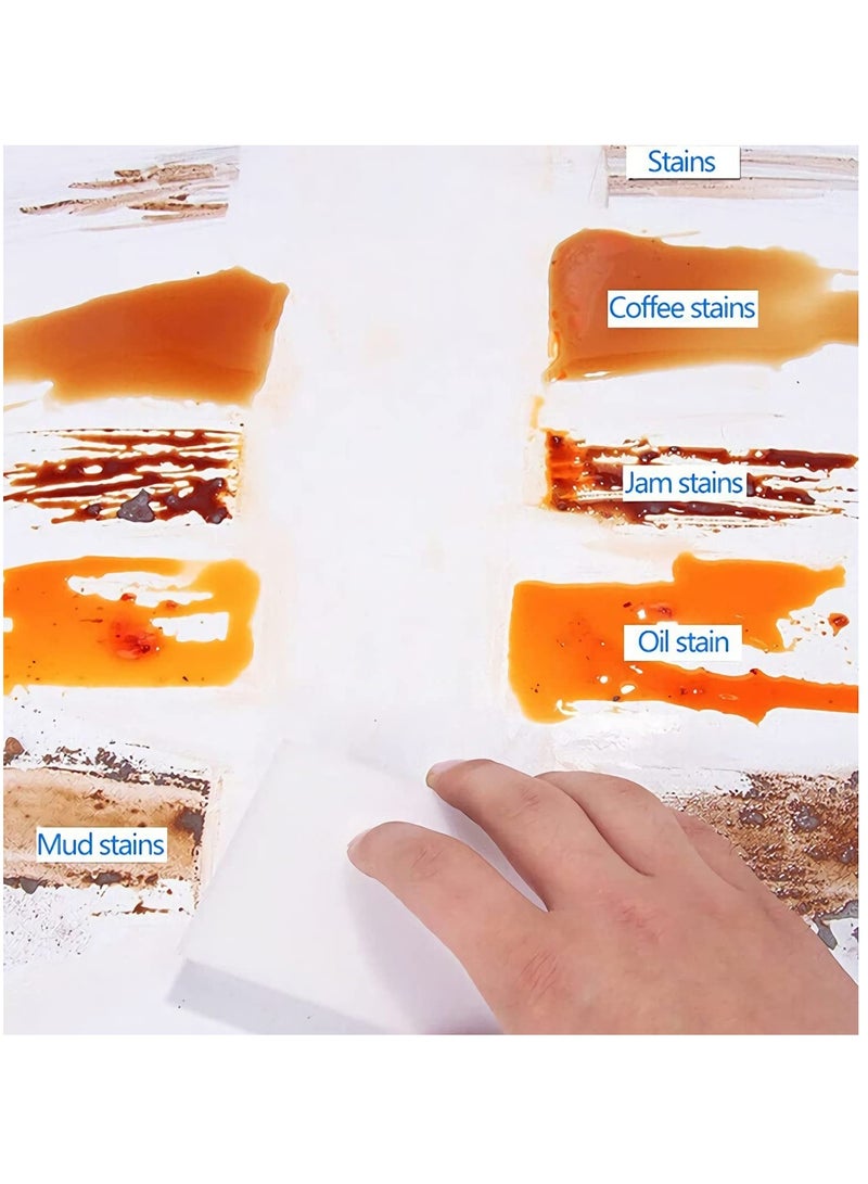 KASTWAVE Magic Sponge Eraser 100 Pack Add Water Melamine Sponge Foam Extra Large Multi-Surface Household Cleaning Non-Scratch Scrub Sponge Pads for Kitchen Car Sink Shoe，Bathtub Cleaning Sponge - Image 5