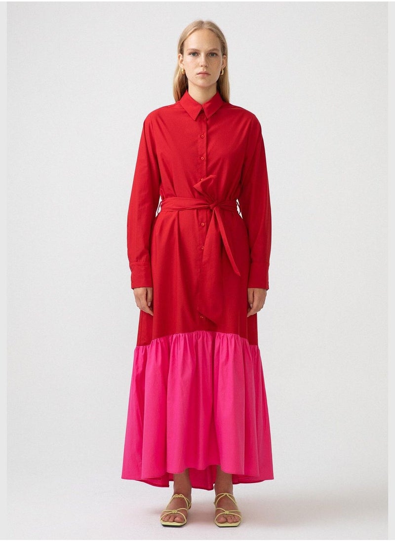 Touche - BELTED SHIRT DRESS - Image 1