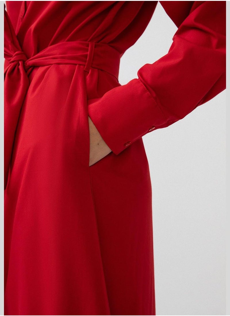 Touche - BELTED SHIRT DRESS - Image 1
