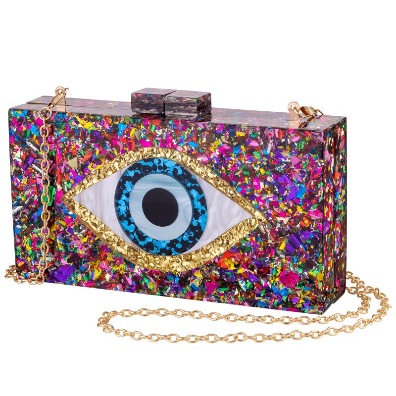 Bag 2022 New Acrylic Style Wedding Dinner Hand Chain Crossbody Eye Bag - Image 2