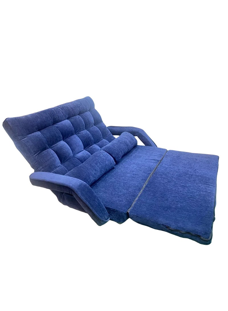Albawadi Folding Sofa Floor Chair Comfort Bed with Double Pillows Adjustable Back  - Image 5
